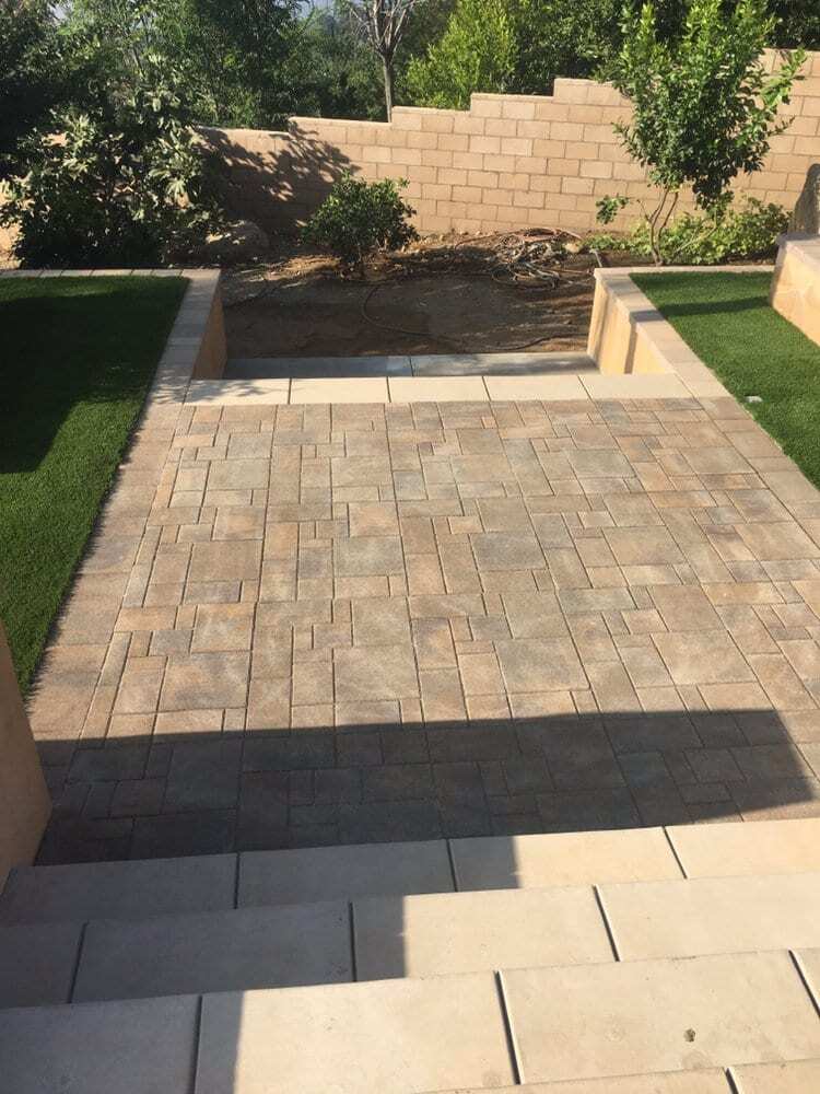 Custom Paved Walkway and Steps, pavers for patio, driveways, La Mirada