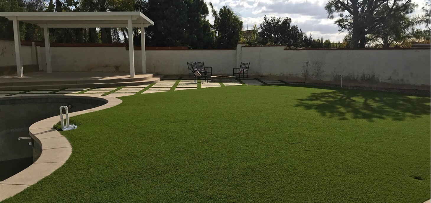 Artificial Grass Around Pool, La Mirada Artificial Grass & Pavers